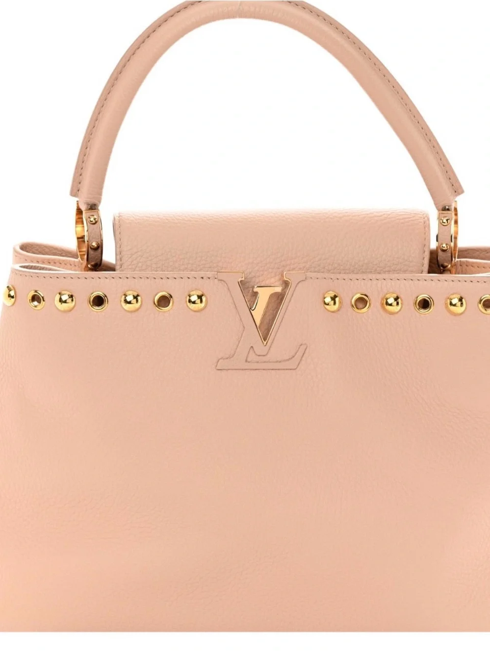Louis Vuitton Taurillon Studdy Capucines MM
